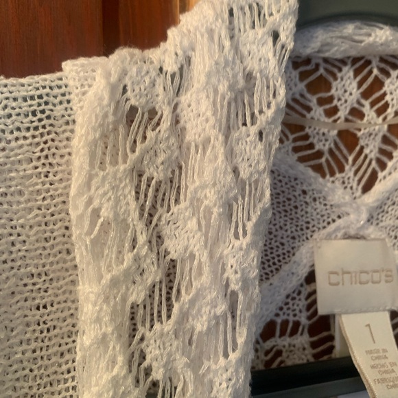 Chico, NEW NEVER WORN, long WHITE sweater cardigan, this is BEAUTIFUL, ELEGANT. - Picture 2 of 8
